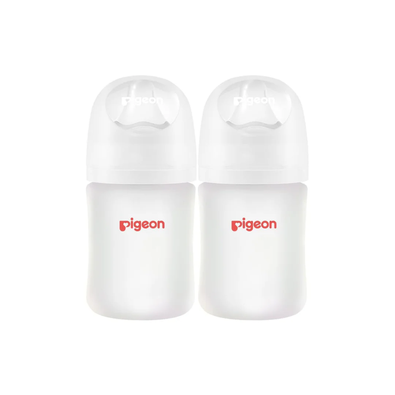 Silicone Coated Glass Bottle 5oz with SS Nipple (0M+) - 2 pack