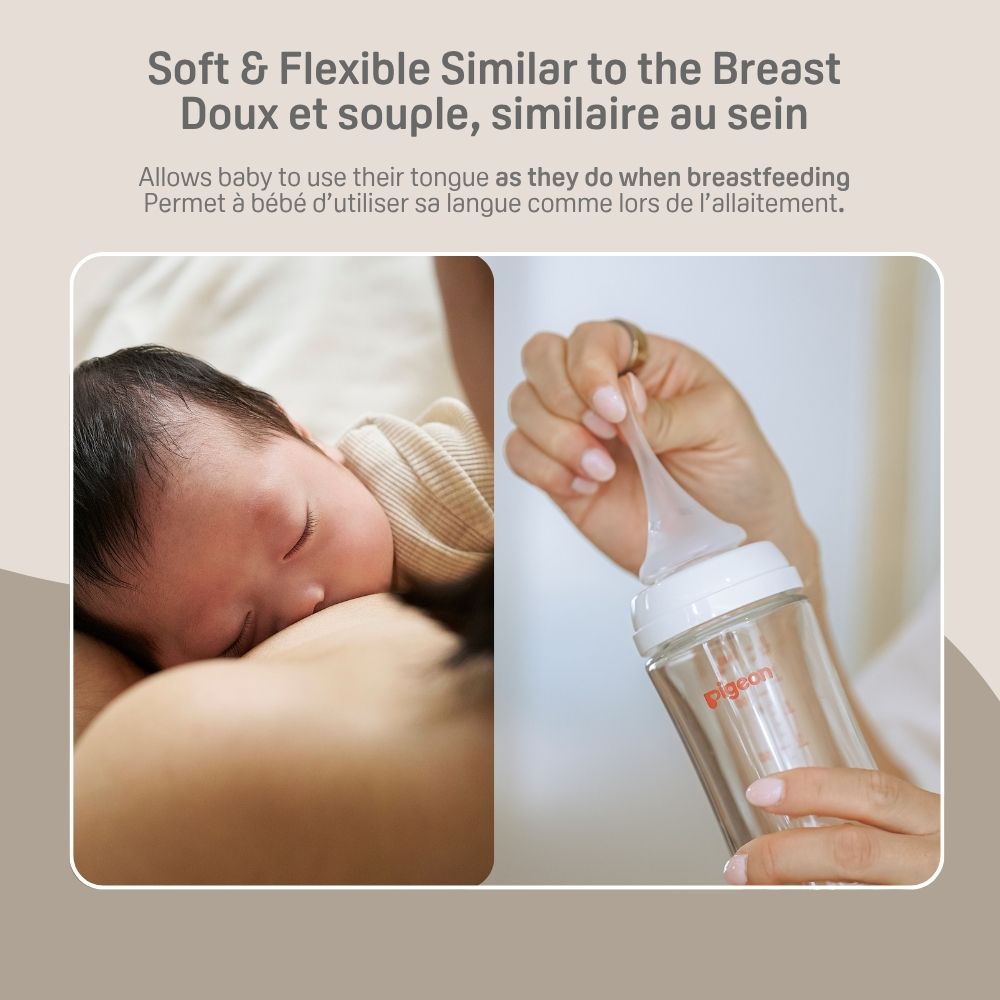 Silicone Coated Glass Bottle 8oz with M Nipple (3M+) - 2 pack