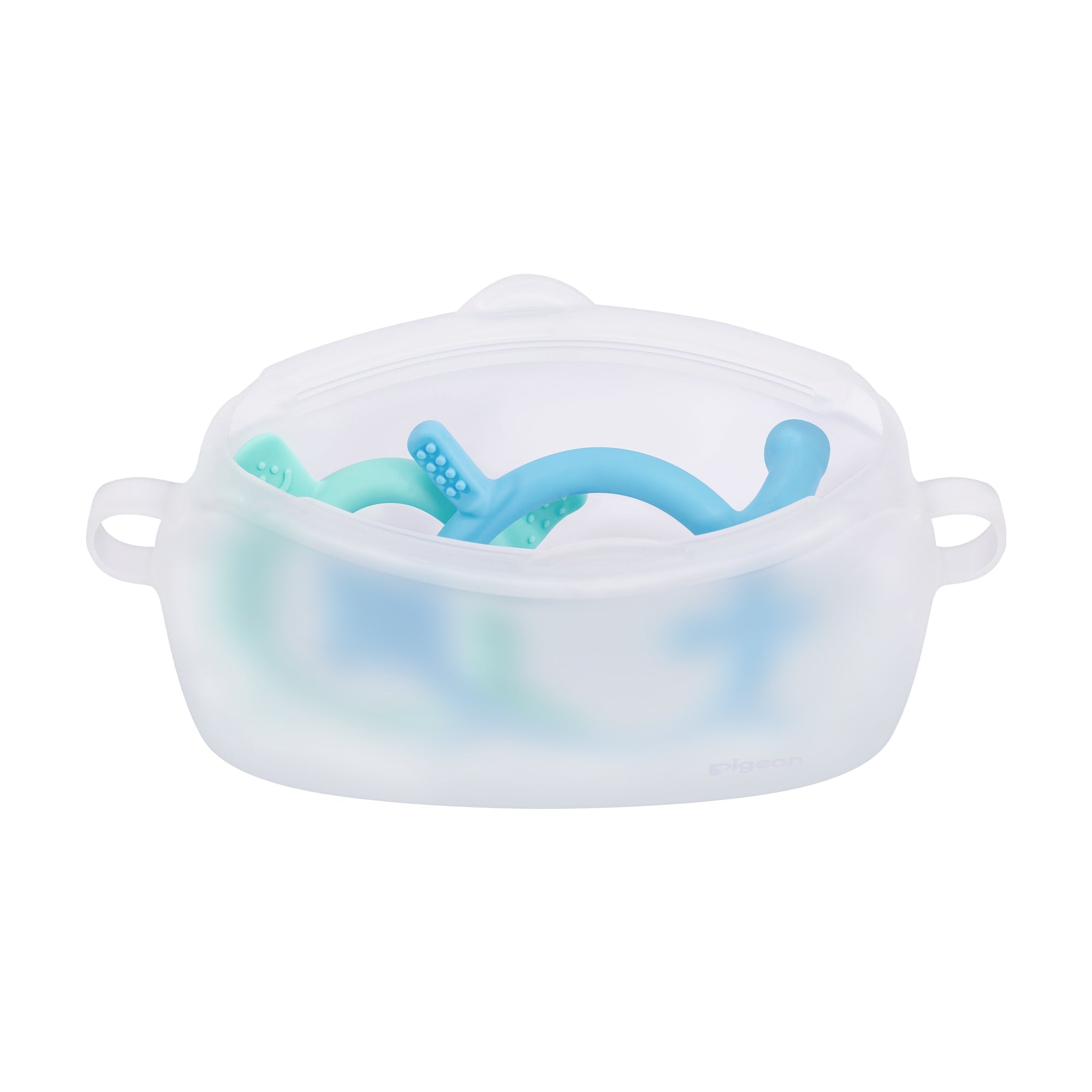 Silicone Teether Set with Travel Case